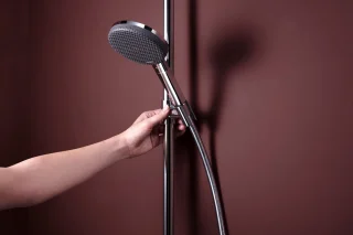 hansgrohe Raindance Alive S Puro - Showerpipe - Ecostat thermostaat - 300mm maat - 1 straalfunctie - Chroom