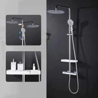 Douchesysteem met Thermostaat en Regendouche - Modern en Functioneel
