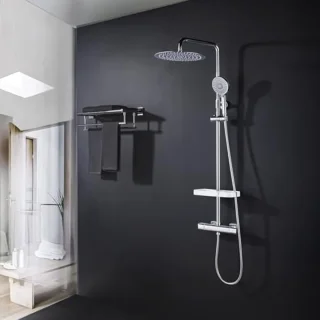 Douchesysteem met Thermostaat en Regendouche - Modern en Functioneel