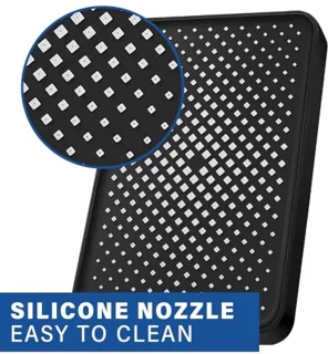 Luxe Regendouchekop 13 Inch - Zelfreinigend en Mat Zwart