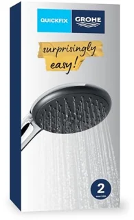 Handdouche met 2 Stralen en 14 Liter per Minuut - Ronde Chroom Finish