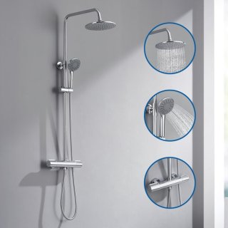 Auralum MAX Regendouche met Thermostaatkraan — Comfort en veiligheid in één doucheset