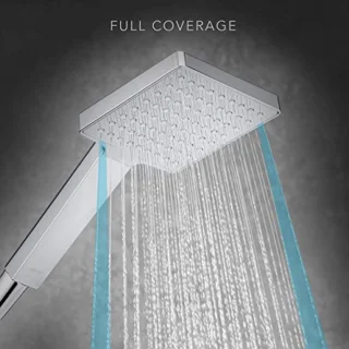 Vierkante Deluge Hoofddouche 110 mm Chroom voor een Modern Badkamer