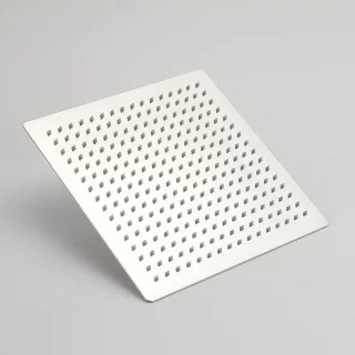 Regendouche van roestvrij staal - Rechthoekig - Grote douchekop - 300 cm - Chroom zilver - Grande 12 inch - Grifema G831 rain shower head