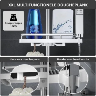 DailySupplies® Regendouche Zonder Kraan - Regendouchekop - Regendouches - Regendoucheset - Zilver