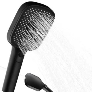 Waterbesparende Douchekop met 3 + 1 Straalsoorten voor Luxe Douche-ervaring
