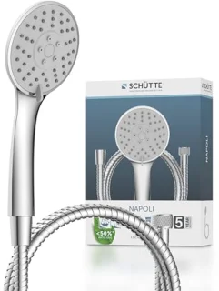 Verstelbare Douchekop met Handdouche en Slang - Douche set met Chroom Afwerking