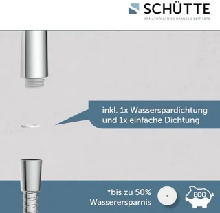 Verstelbare Douchekop met Handdouche en Slang - Douche set met Chroom Afwerking