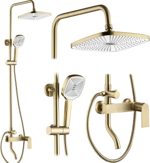 Rea My1902-77Gg Storm Regendouche Geborsteld Goud 144Cm