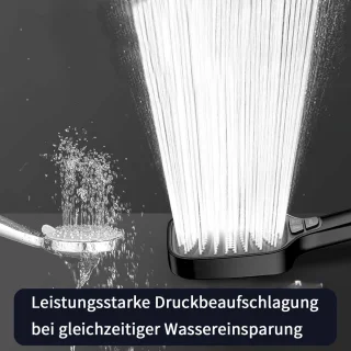 Douchekop met 8 straalmodi en waterbesparende technologie voor een luxe douche-ervaring