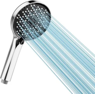 Waterbesparende hogedruk handdouche met 3 straalsoorten en antikalkfunctie
