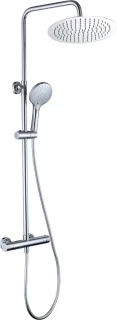 Viidako - Mikii Doucheset Opbouw Compleet – Chroom – Rond - Sedal binnenwerk -Thermostaatkraan – Zeer goede kwaliteit – RVS, ABS en Messing – Design
