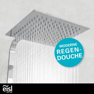 Douchesysteem met Thermostaat en Regendouche - Complete Doucheset met Douchepaneel en In hoogte Verstelbare Doucheglijstang