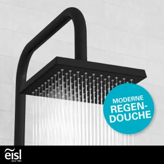 EISL EASY ENERGY Douchesysteem - Regendouche - Mat zwart