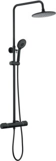 Auralum MAX Regendouche met Thermostaatkraan - Doucheset Zwart - Regendoucheset - Verstelbare Hoogte 84-121 cm - 9 inch Douchekop review