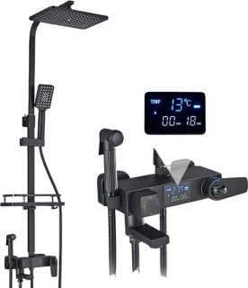 Seastone Complete 4-in-1 Doucheset — Luxe regendouche met LED-temperatuurdisplay