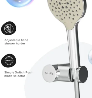 Moderne handdouche met unieke design en Everlast-coating