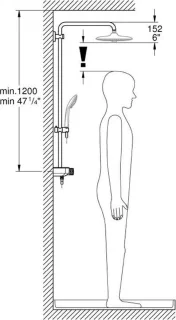 GROHE Euphoria Smartcontrol 260 Regendouche - Ã¸ 26 cm - met verstelbare wandbevestiging - chroom - 26509000