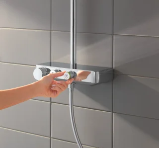 GROHE Euphoria Smartcontrol 260 Regendouche - Ã¸ 26 cm - met verstelbare wandbevestiging - chroom - 26509000