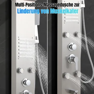 5-in-1 Douchesysteem met LED-verlichting en Multifunctionele Douchefuncties