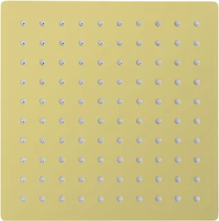 ALONI vierkante rainshower – 30x30 cm – geborsteld goud
