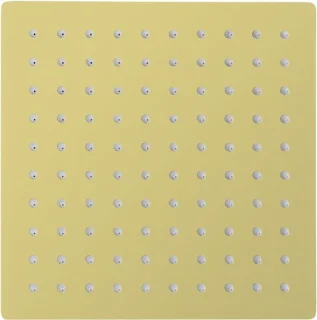 ALONI vierkante rainshower – 30x30 cm – geborsteld goud