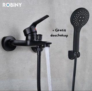 Robiny - Douchekraan - Badkraan - Met Gratis Douchekop Doucheslang en Douchekop Houder - Mengkraan - Doucheset - Mat Kraan review