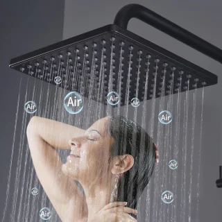 Waterbesparend Douchesysteem met Regendouche en Handdouche - Thermostaat Inclusief