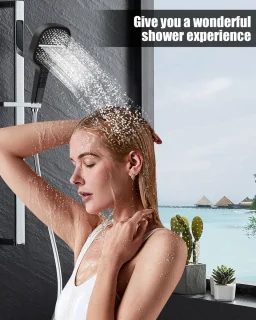 RFWR® Waterbesparende Douchekop met 7 Instellingen, Handdouche voor Comfortabele Douche-Ervaringen