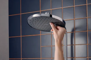 hansgrohe Activera S - Showerpipe - EcoSmart+ waterbesparend - Ecostat thermostaat - 240mm maat - 1 straalfunctie - Chroom