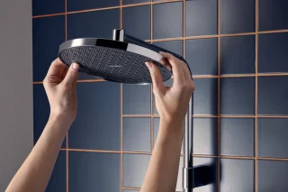 hansgrohe Activera S - Showerpipe - EcoSmart+ waterbesparend - Ecostat thermostaat - 240mm maat - 1 straalfunctie - Chroom