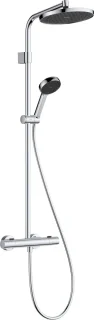 hansgrohe Activera S - Showerpipe - EcoSmart+ waterbesparend - Ecostat thermostaat - 240mm maat - 1 straalfunctie - Chroom