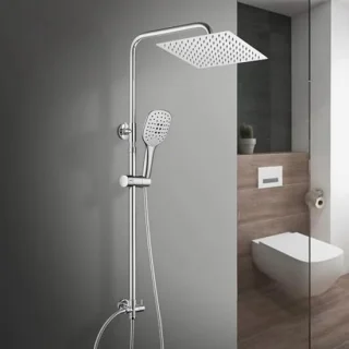 Roestvrij Staal Doucheset met Regendouche en Handdouche voor Badkamer