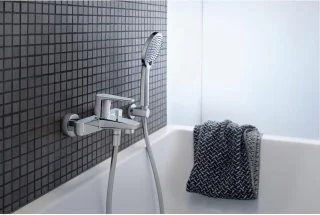 Ronde handdouche met 3 straalsoorten - waterbesparend en onderhoudsvriendelijk