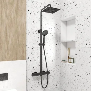 Antikalk Douchesysteem met Regendouche en Thermostaat | Luxe Douche-ervaring