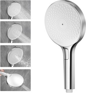 Grote antikalk douchekop 140mm met 4 waterstanden – Eenvoudig te installeren en te reinigen review