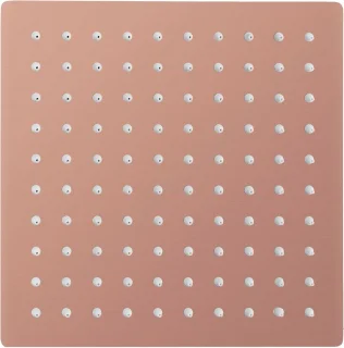ALONI vierkante rainshower – 30x30 cm – geborsteld koper
