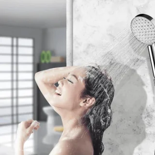 3-modus ontspannende spa douchekop - hogedrukdouchekop met 3 sproei-instellingen voor luxe douchen