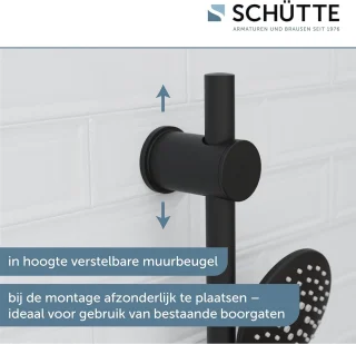 Regendouche douchesysteem met legplank en handdouche zonder kraan - Chroom 20x20