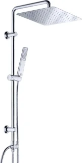 RFWR® Regendouche Douchesysteem met Handdouche en Douchekop 30x30cm - Roestvrij Stalen Douchekolom voor Badkamer