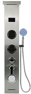 LED Douchekolom met Massagefunctie en Watervalkraan - Ingebouwd Temperatuurdisplay en 5 Watermodi