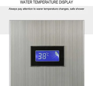 LED Douchekolom met Massagefunctie en Watervalkraan - Ingebouwd Temperatuurdisplay en 5 Watermodi