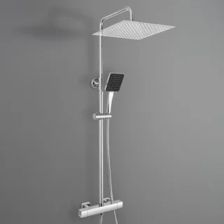 Thermostaat Douchesysteem met 30 cm Regendouche en Verstelbare Douchestang