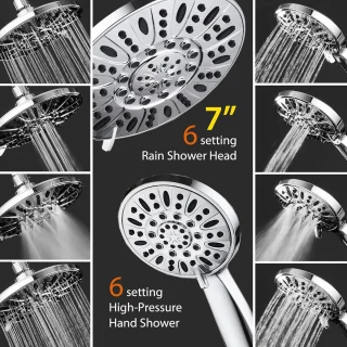 Hoogwaardige Regendouche Combo met 3-in-1 Functionaliteit voor Luxe Douche-ervaring