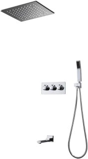 De Doucheset met LED-verlichting – 12 inch Regendouchesysteem en Verzonken Plafondmontage in één oogopslag