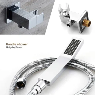 Doucheset met LED-verlichting – 12 inch Regendouchesysteem en Verzonken Plafondmontage