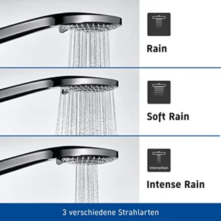 Universele handdouche met 3 straalsoorten, Ø 110 mm, gemakkelijk te reinigen
