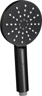 Thermostatische inbouw regendouche set 22 - 30 cm douchekop - gebogen muurarm - 3-standen handdouche - doucheslang - geïntegreerde glijstang - mat zwart