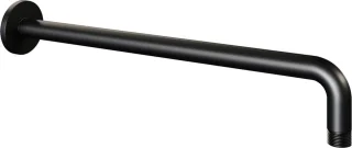 Thermostatische inbouw regendouche set 22 - 30 cm douchekop - gebogen muurarm - 3-standen handdouche - doucheslang - geïntegreerde glijstang - mat zwart