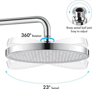 10-inch Regendouchekop Rond - Vaste Douchekop Chroom